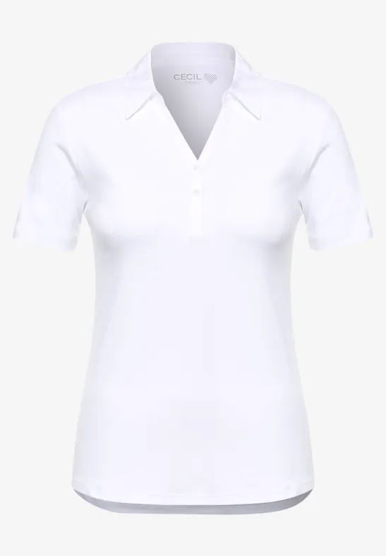 Sportliches Poloshirt White