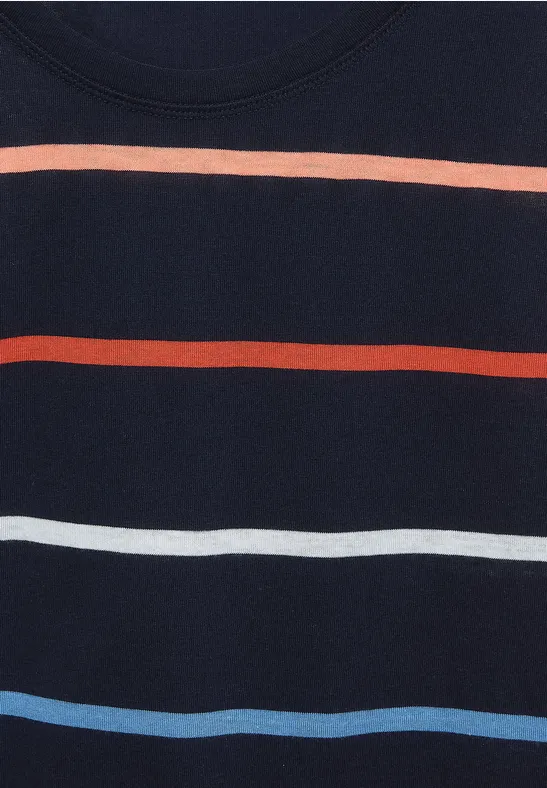 Shirt met gestreept patroon deep blue