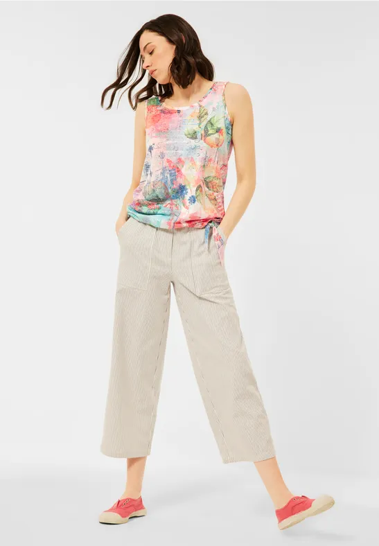 Top mit Burnout Optik fresh coral
