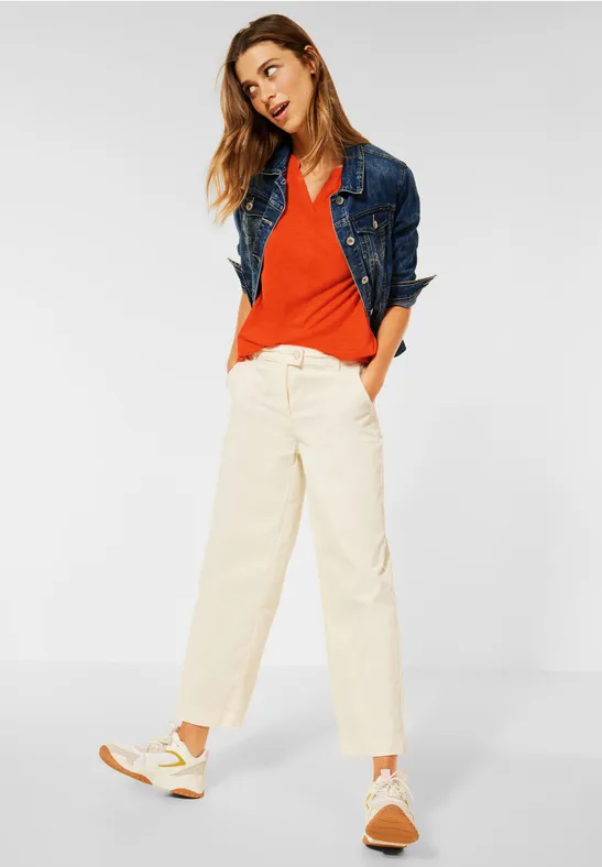 Shirt in tuniekstijl smoked paprika orange
