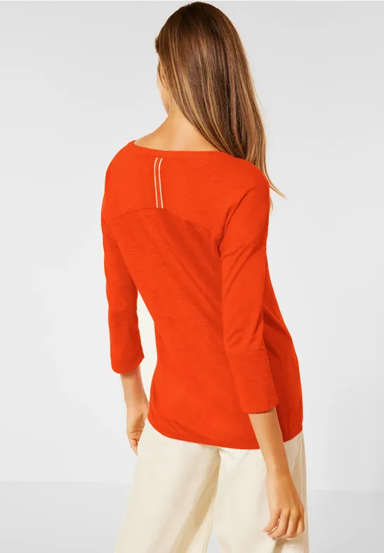 Shirt in tuniekstijl smoked paprika orange