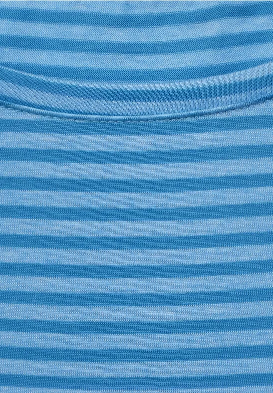 Shirt met gestreept patroon mountain blue