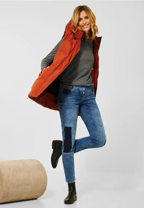 Shirt met gestreept patroon utility olive