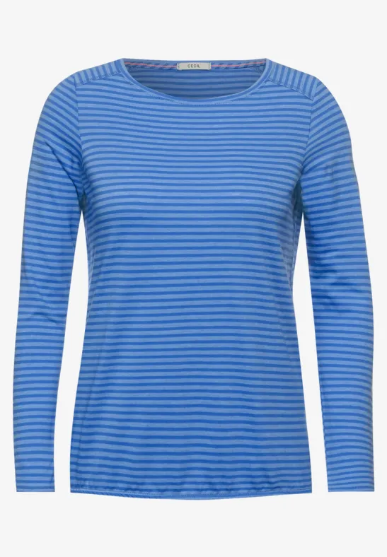 Shirt met gestreept patroon just blue