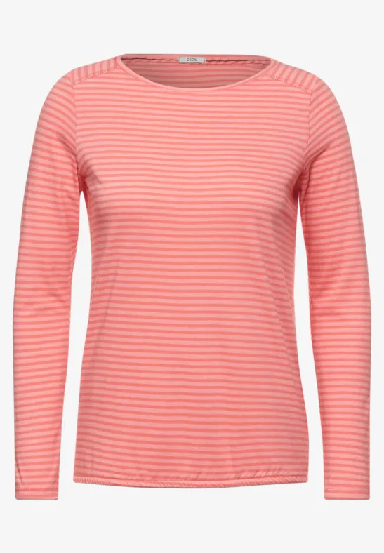 Shirt met gestreept patroon rose pepper