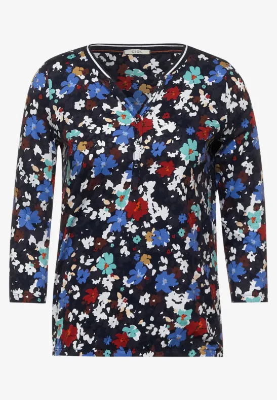 Shirt in tuniekstijl deep blue