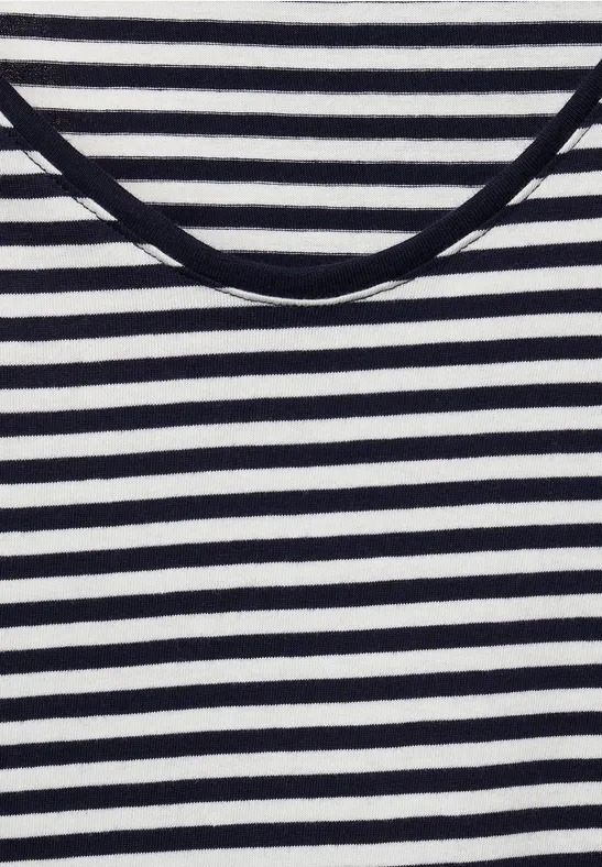 T-shirt avec motif à rayures deep blue