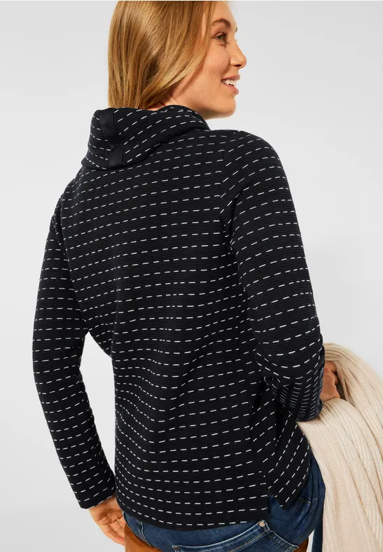 Shirt met gestreept patroon Black