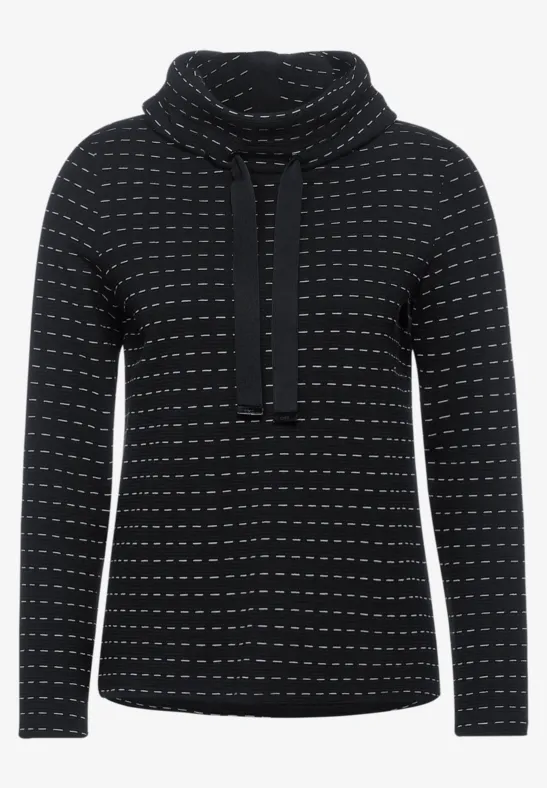 Shirt met gestreept patroon Black