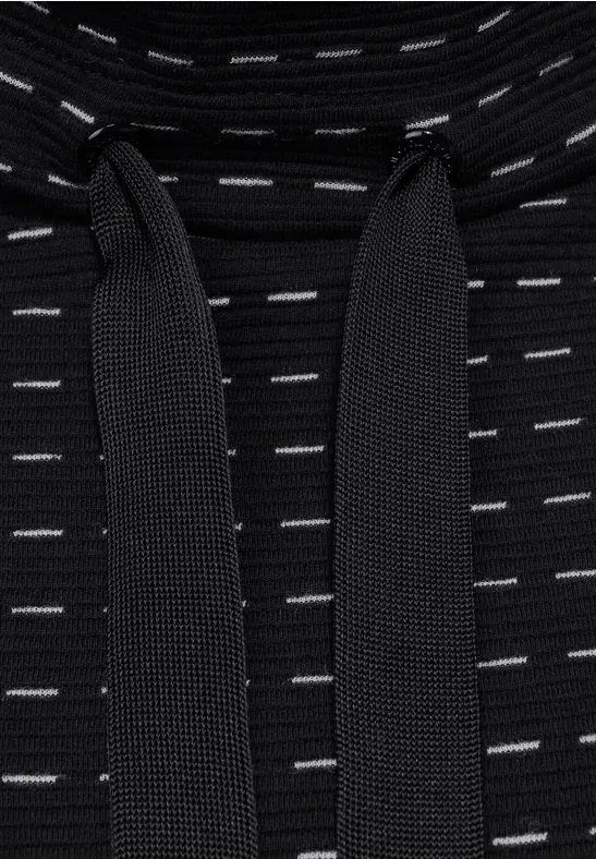 Shirt met gestreept patroon Black