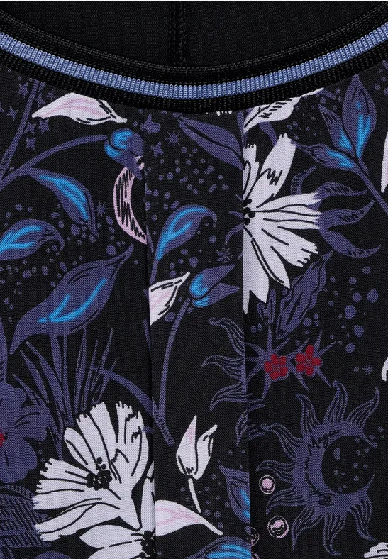Shirt van een combinatie van materialen Black