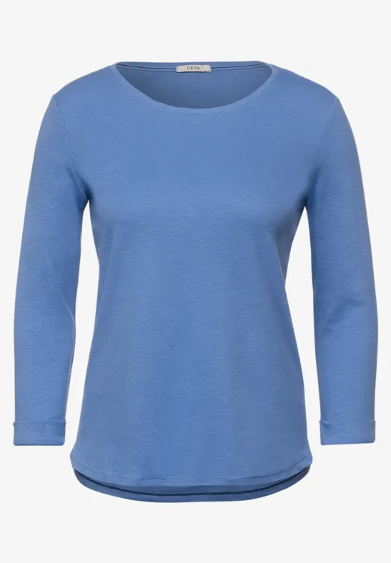 Shirt in effen kleur forever blue