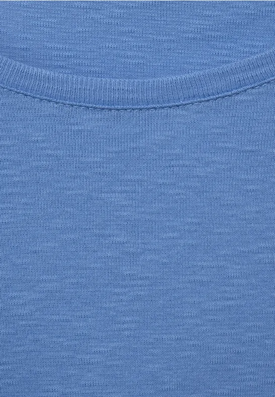 Shirt in effen kleur forever blue