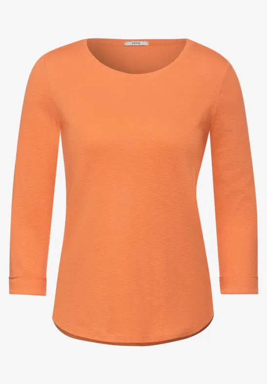 Shirt in effen kleur simply orange
