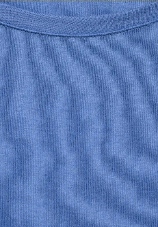 T-shirt basique de couleur unie forever blue