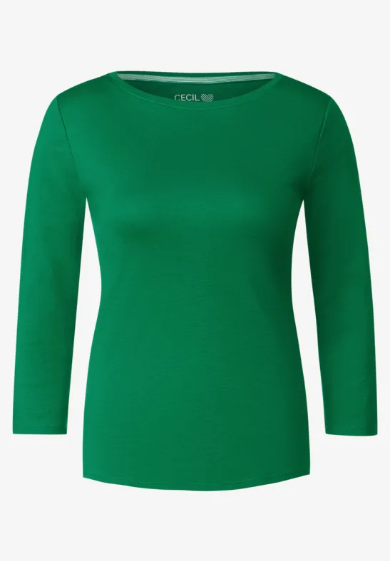 T-shirt basique de couleur unie easy green