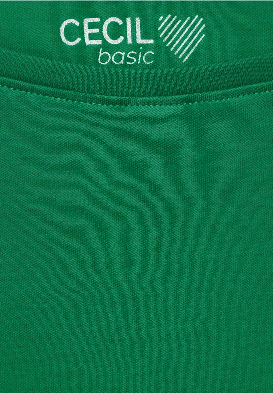 T-shirt basique de couleur unie easy green