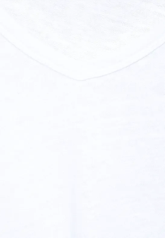 Shirt mit 3/4 Ärmel White