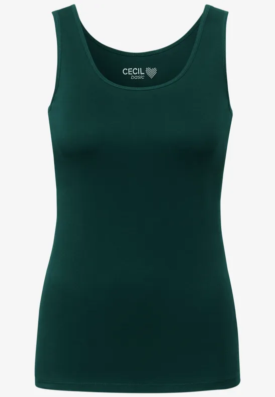 Top in effen kleur ponderosa pine green