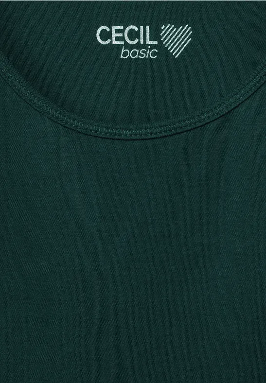 Top in effen kleur ponderosa pine green