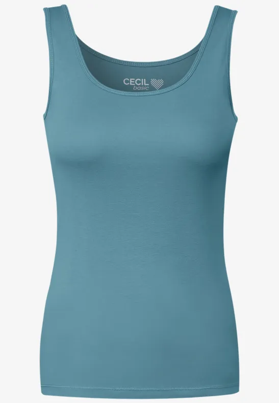 Top in Unifarbe adriatic blue