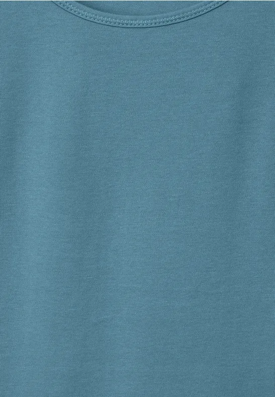 Top in Unifarbe adriatic blue