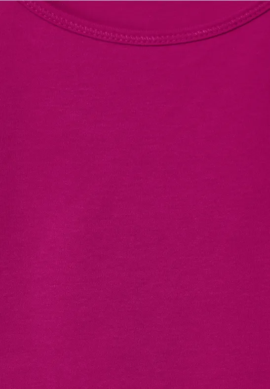 Top in Unifarbe cool pink