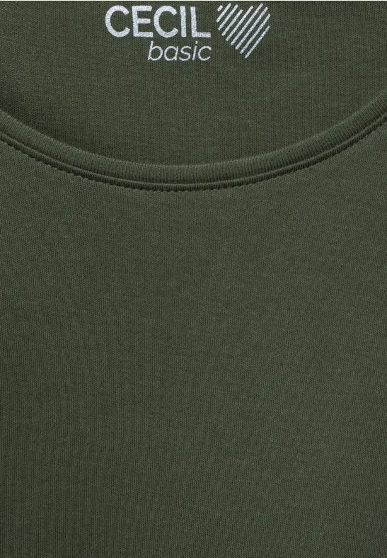T-shirt de couleur unie utility olive