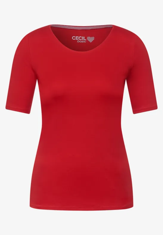 T-shirt de couleur unie vibrant red