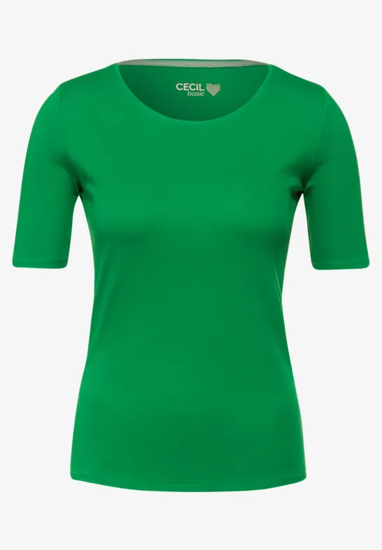 T-shirt de couleur unie cheeky green