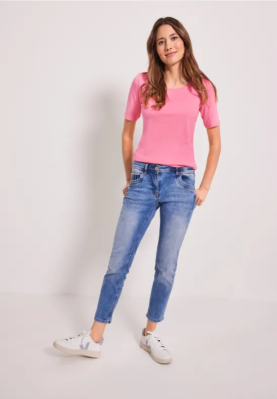T-shirt de couleur unie soft pink