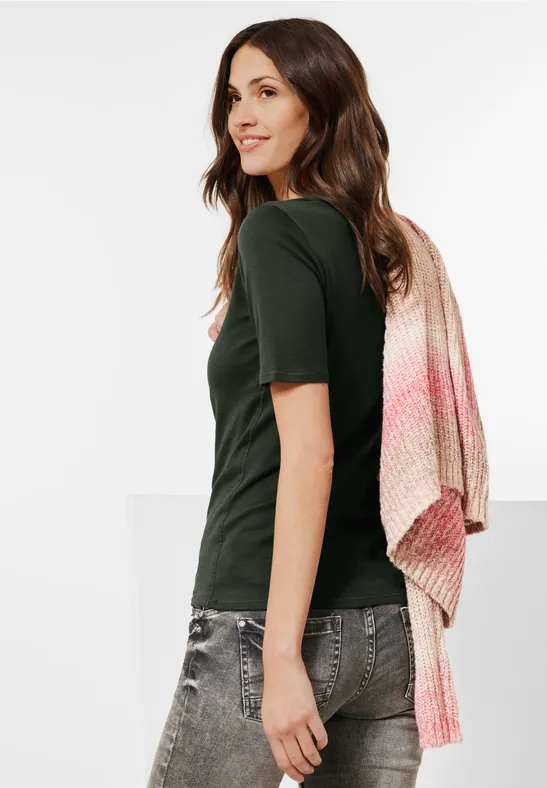 T-shirt de couleur unie deep pine green
