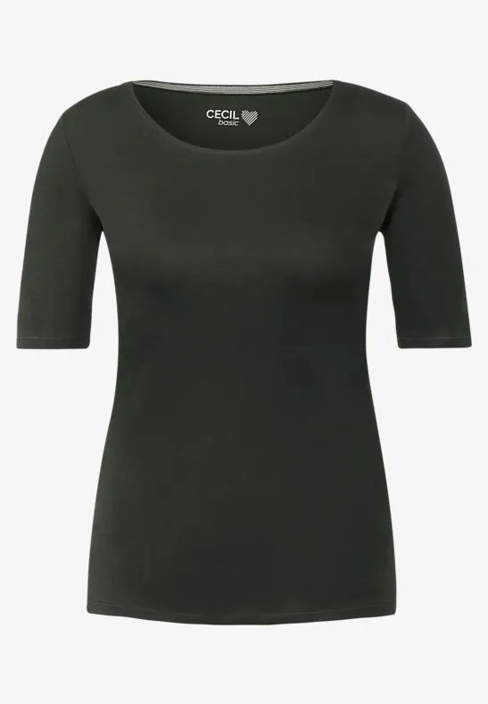 T-shirt de couleur unie deep pine green