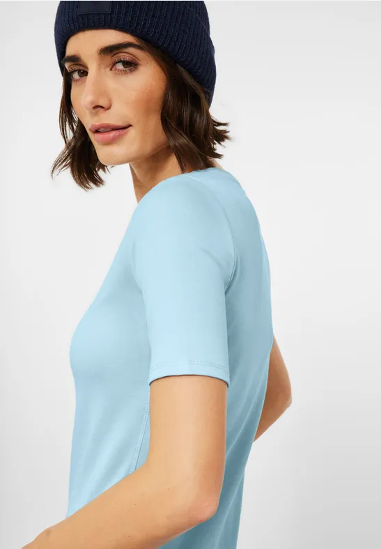 T-shirt de couleur unie faded blue