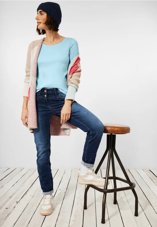 T-shirt de couleur unie faded blue