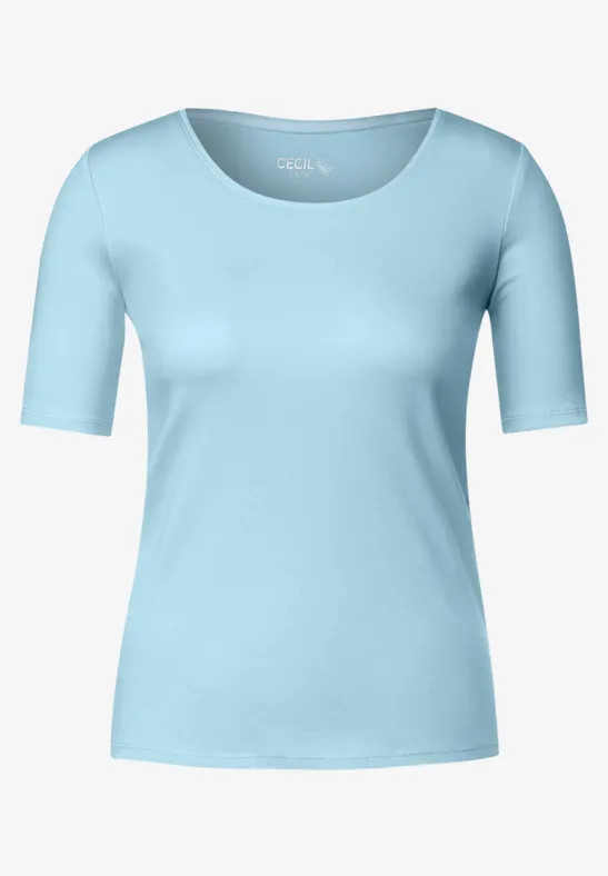 T-shirt de couleur unie faded blue