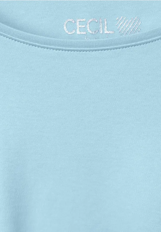 T-shirt de couleur unie faded blue