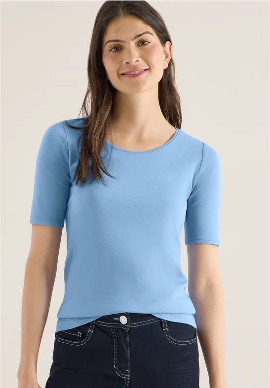 T-shirt en couleur unie cloud blue