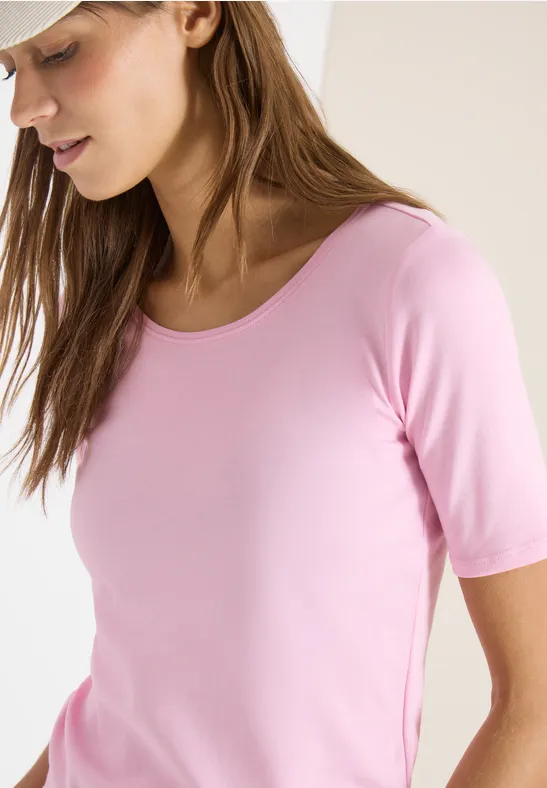 T-shirt en couleur unie light blush rose