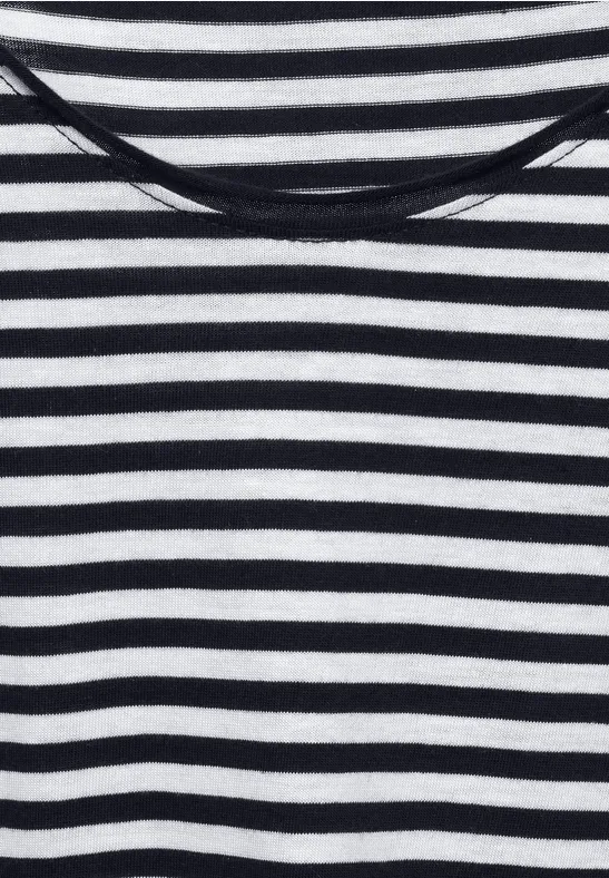 T-shirt à rayures deep blue