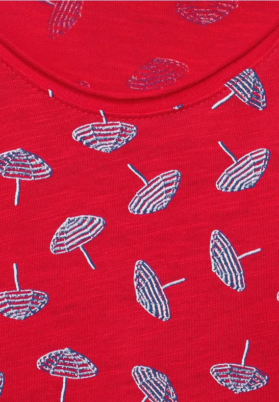 T-shirt à imprimé vibrant red