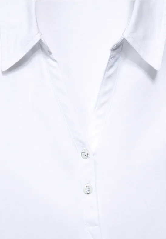 Polo basique de couleur unie White