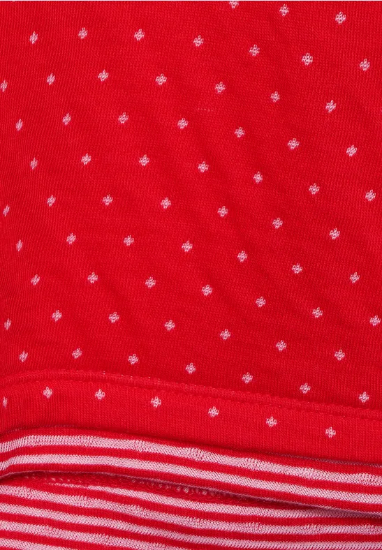 T-shirt double face vibrant red