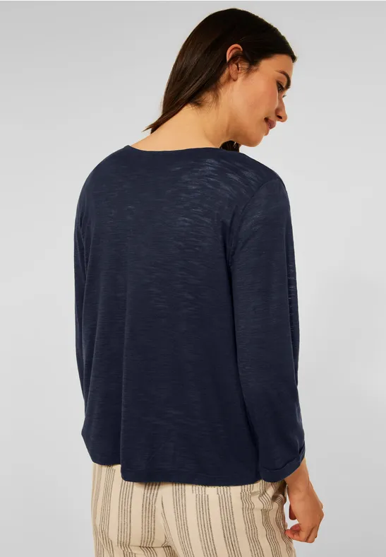 Open shirtjas deep blue