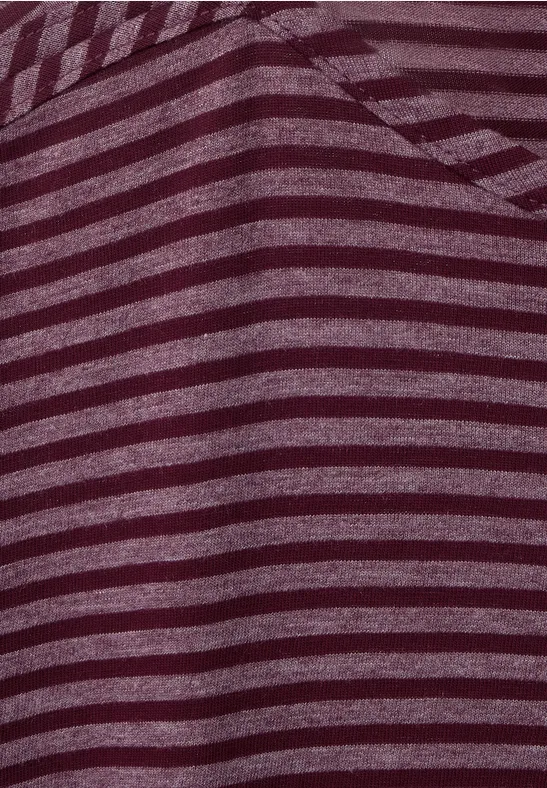 T-shirt à rayures berry juice red