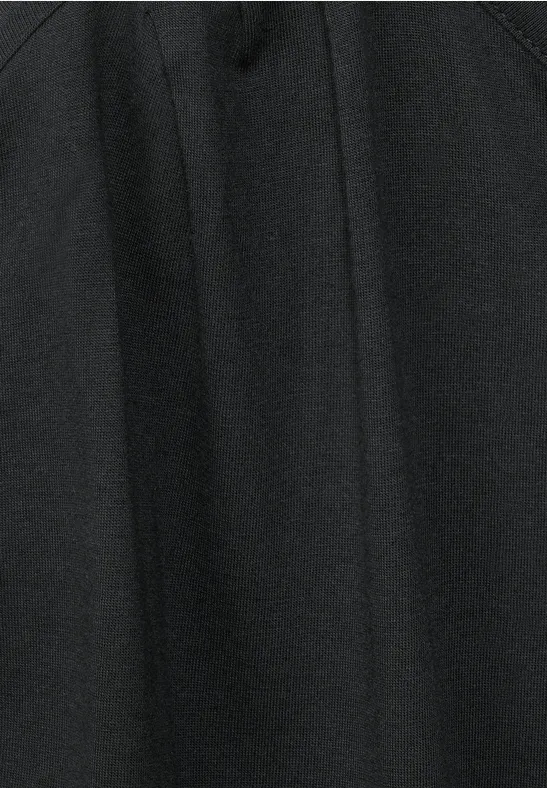 T-shirt in effen kleur carbon grey