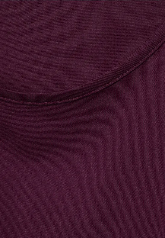 T-shirt de couleur unie berry juice red