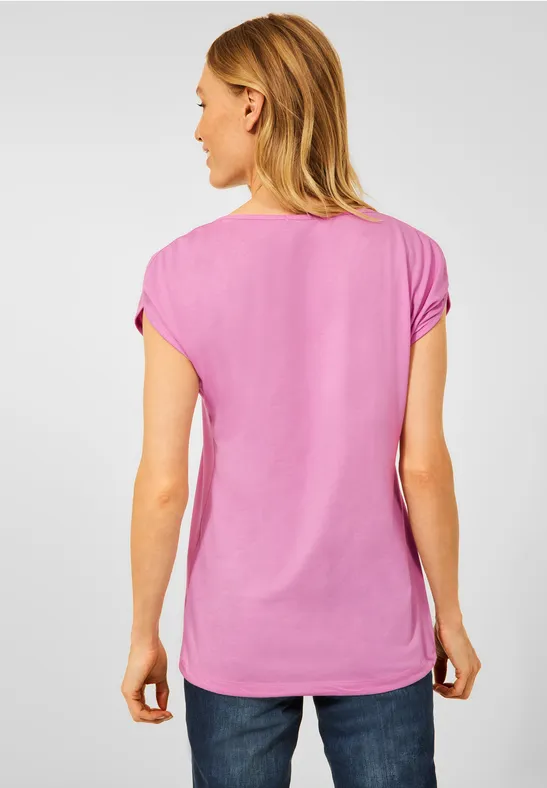 T-Shirt in Unifarbe light pink