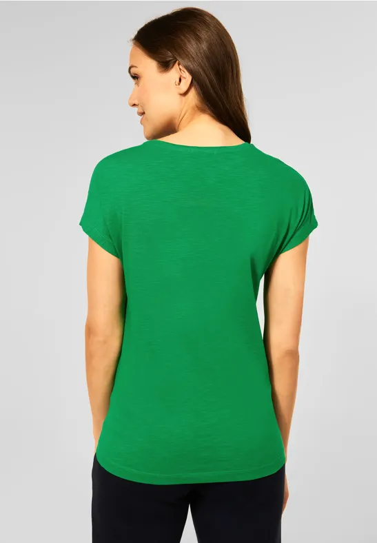 T-shirt met bloemenprint cheeky green