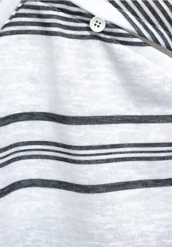 T-Shirt mit Streifenmuster vanilla white